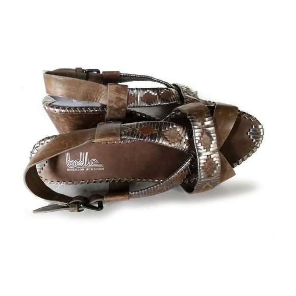 SIGERSON MORRISON Sandals Belle VTG Tribal Platform Sandals SZ 6 - Picture 4 of 8